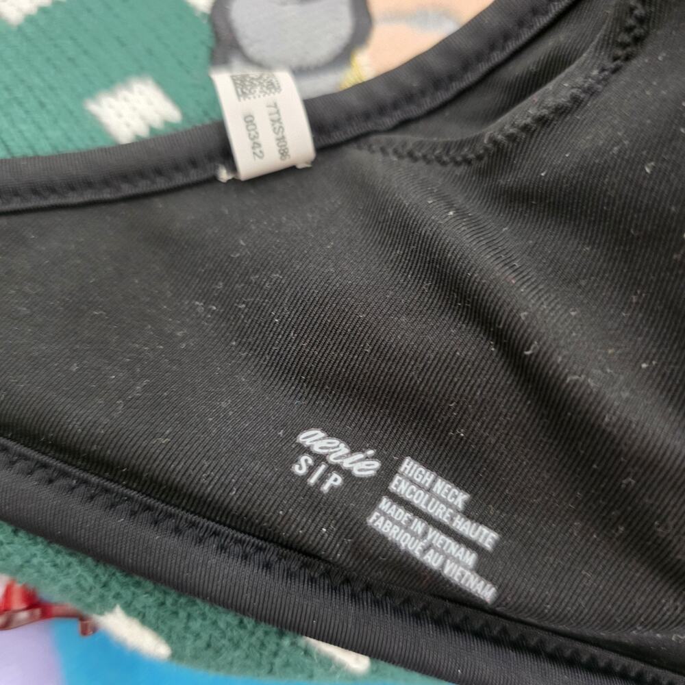 Aerie Bikini Set 3 Pieces Mix & Match Black Small & Medium Triangle - Picture 10 of 14